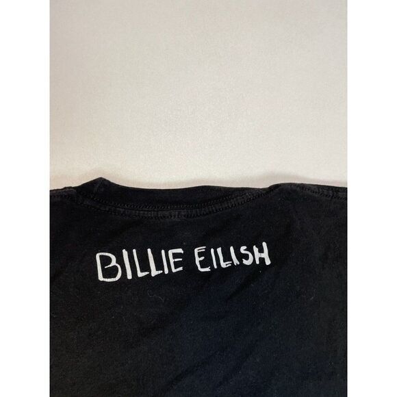 Billie Eilish Graphic T-shirt Women Small Black Short Sleeve Music Tour Merch - Picture 4 of 6